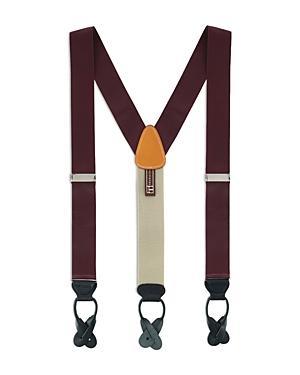 Trafalgar Mens Hudson Solid Button End Suspenders Product Image