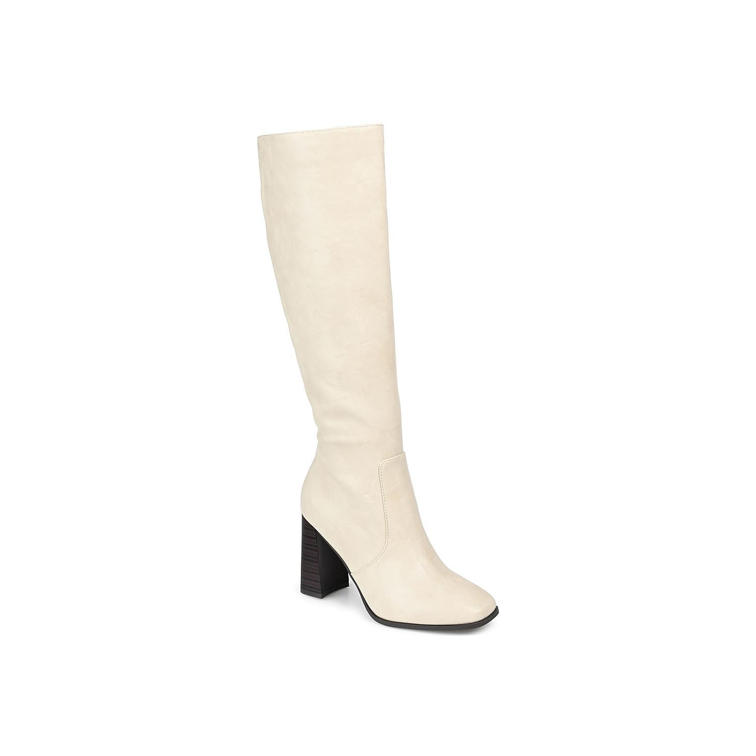 Journee Collection Karima Womens Knee-High Boots Natural Product Image