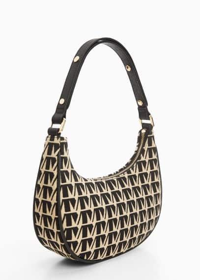 Jacquard shoulder bag - Women | MANGO USA Product Image