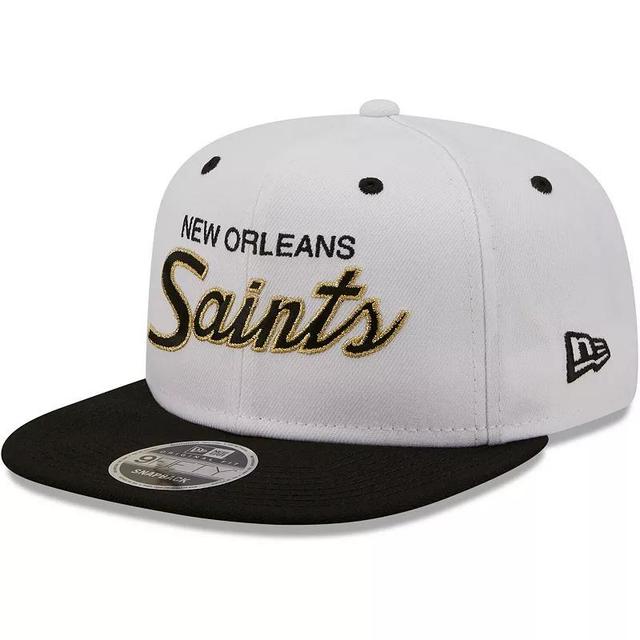 Mens New Era /Black New Orleans Saints Sparky Original 9FIFTY Snapback Hat Product Image