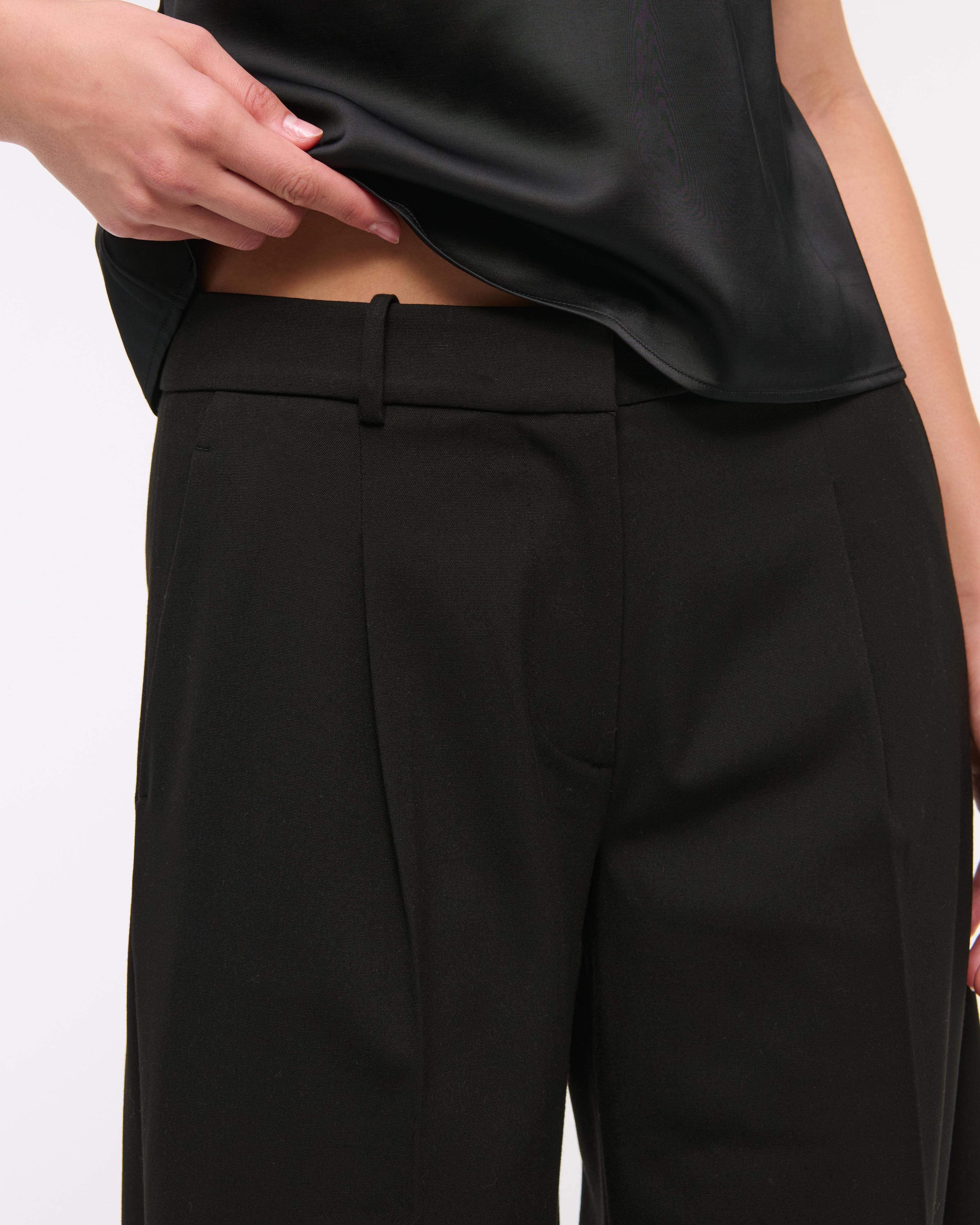 Mid Rise Tailored Wide Leg Pant Product Image