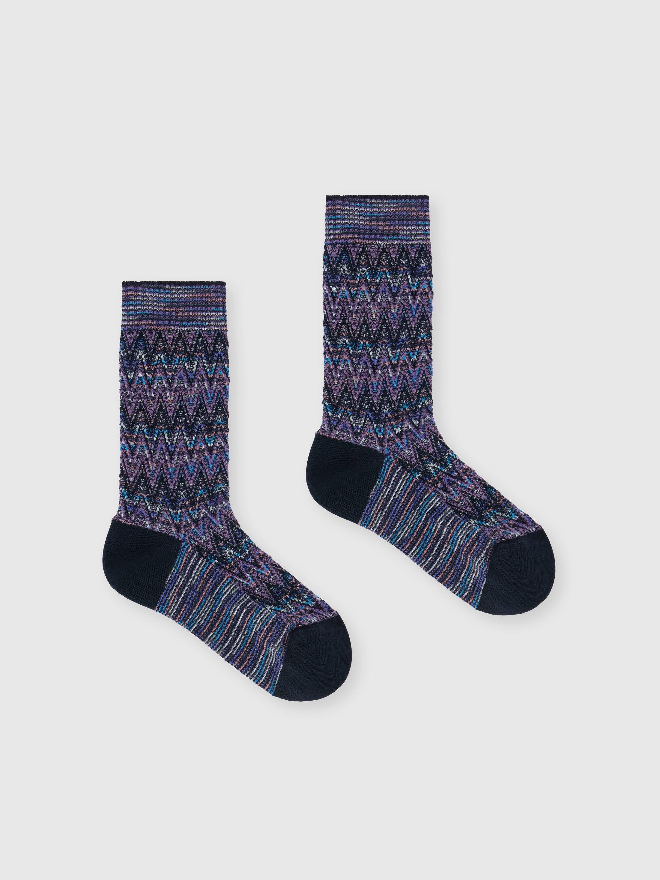 Chevron cotton socks Product Image