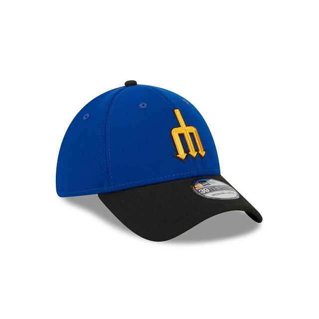 Seattle Mariners City Connect 39THIRTY Stretch Fit Hat Male Product Image