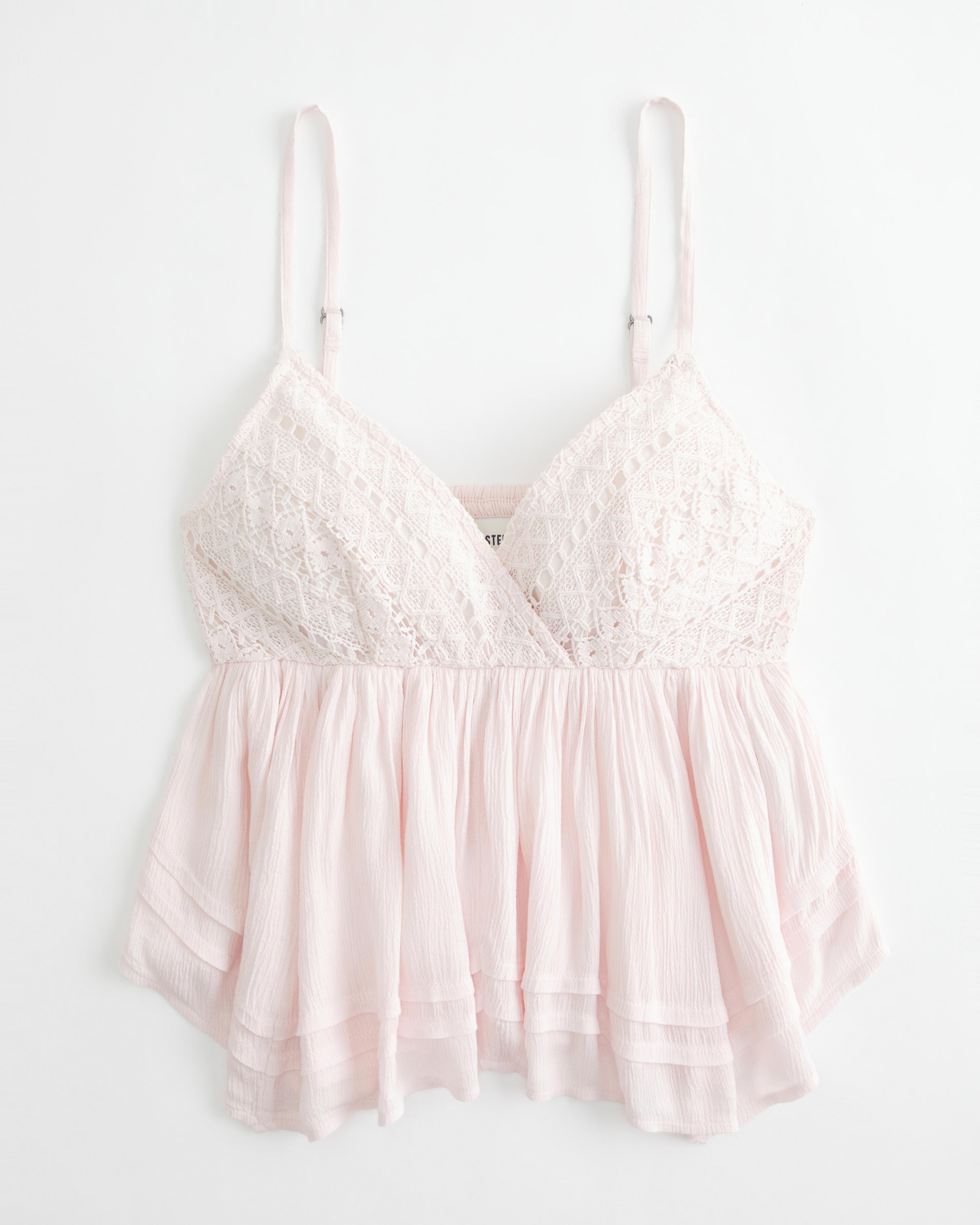 Lace Bust Babydoll Top Product Image