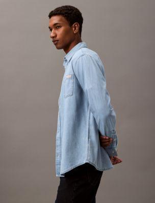 Classic Denim Button-Down Shirt Product Image