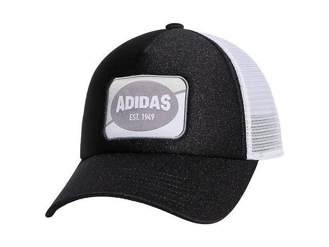 adidas Foam Front Snapback Adjustable Fit Trucker Hat White/Grey) Caps Product Image