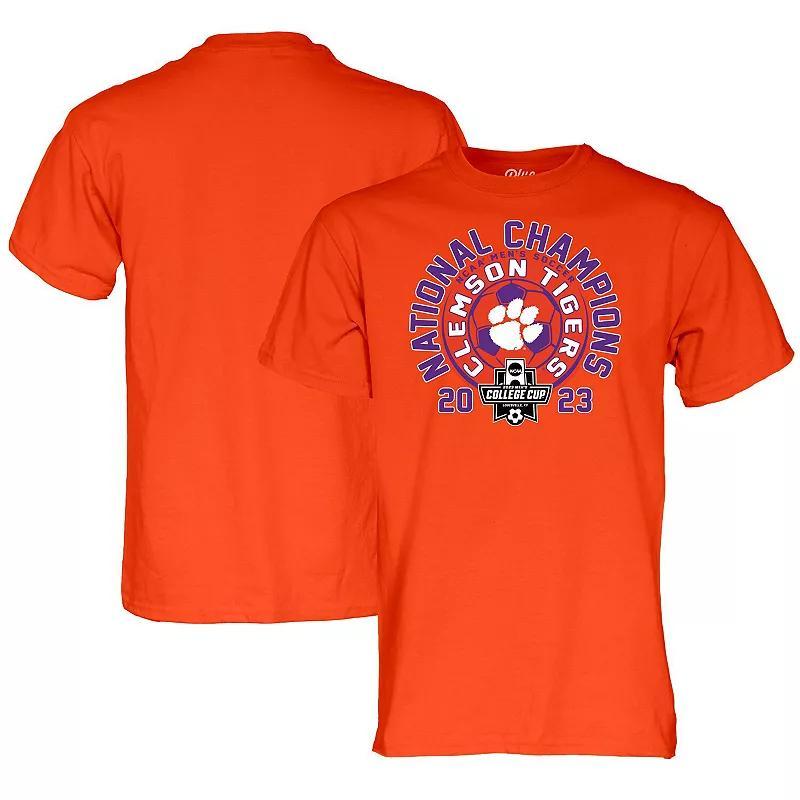 Unisex Blue 84 Clemson Tigers 2023 NCAA Mens Soccer National Champions T-Shirt, Adult Unisex Product Image