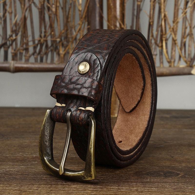Vintage High-Quality Genuine Leather Belt Product Image