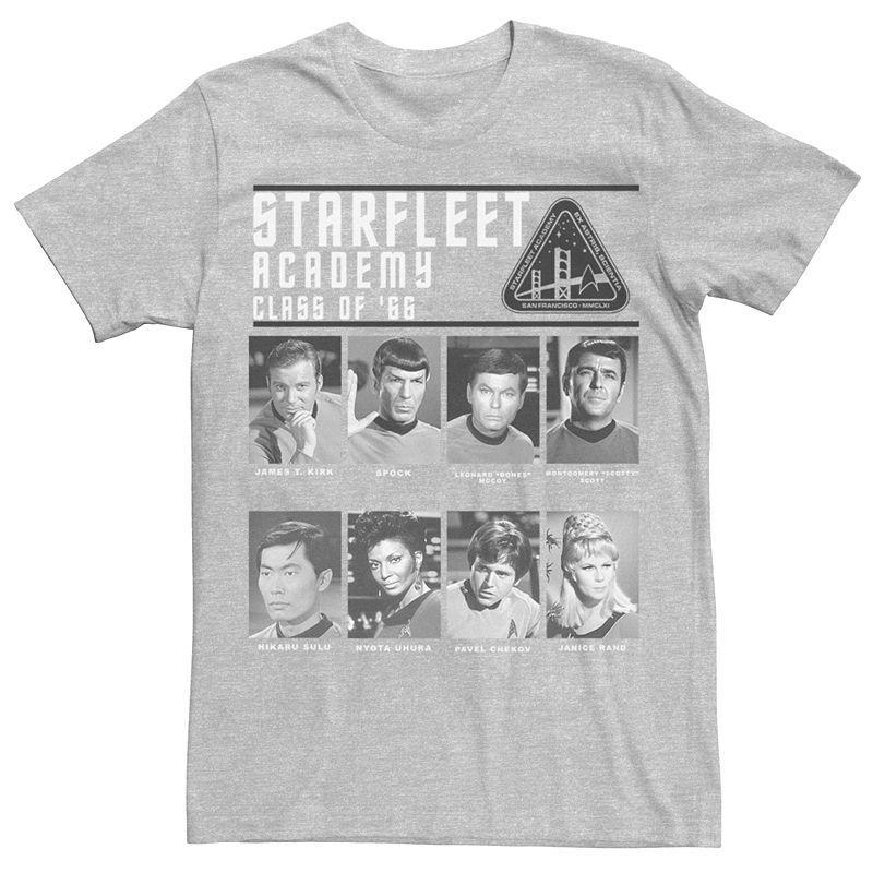 Mens Star Trek Starfleet Academy Tee Athletic Grey Product Image