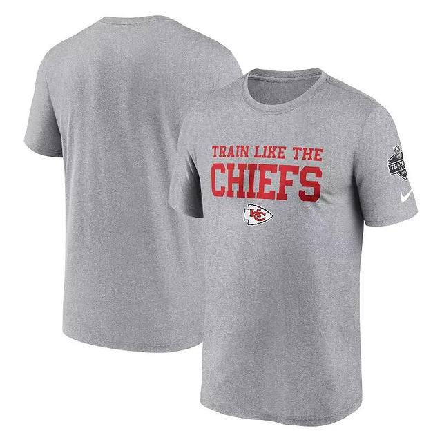 Mens Nike Heather Gray Kansas City Chiefs 2024 NFL Training Camp Legend Performance T-Shirt Product Image