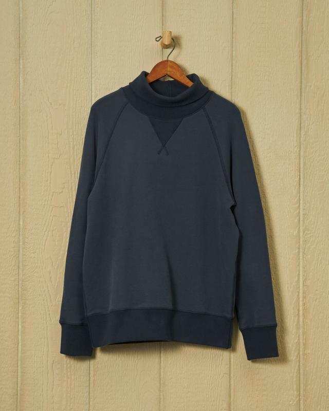 Submariner Turtleneck Sweatshirt in Navy Product Image