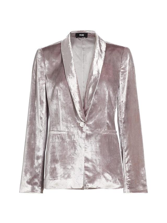 Womens Kriselle Velvet Blazer Product Image