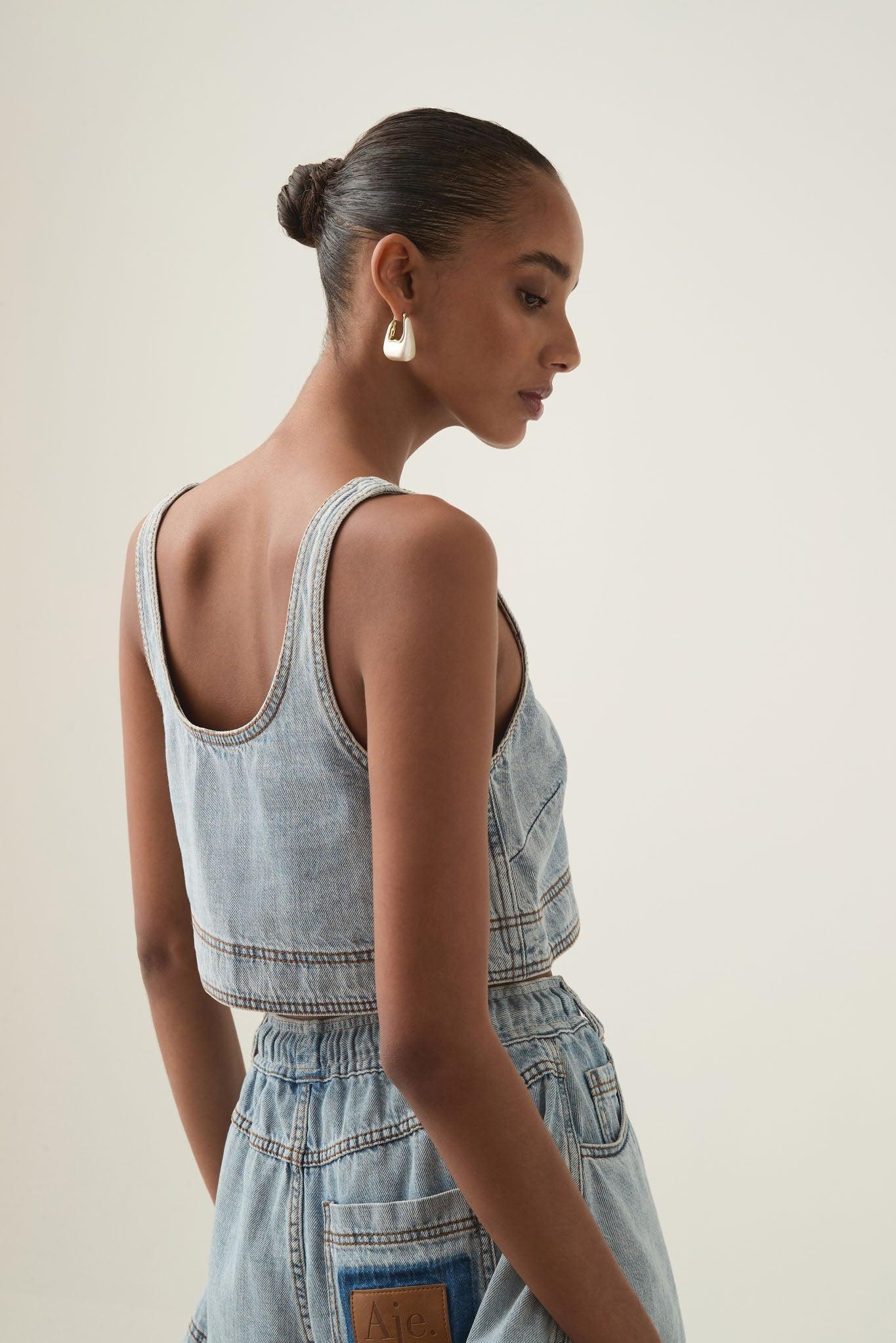 Aura Denim Top Product Image