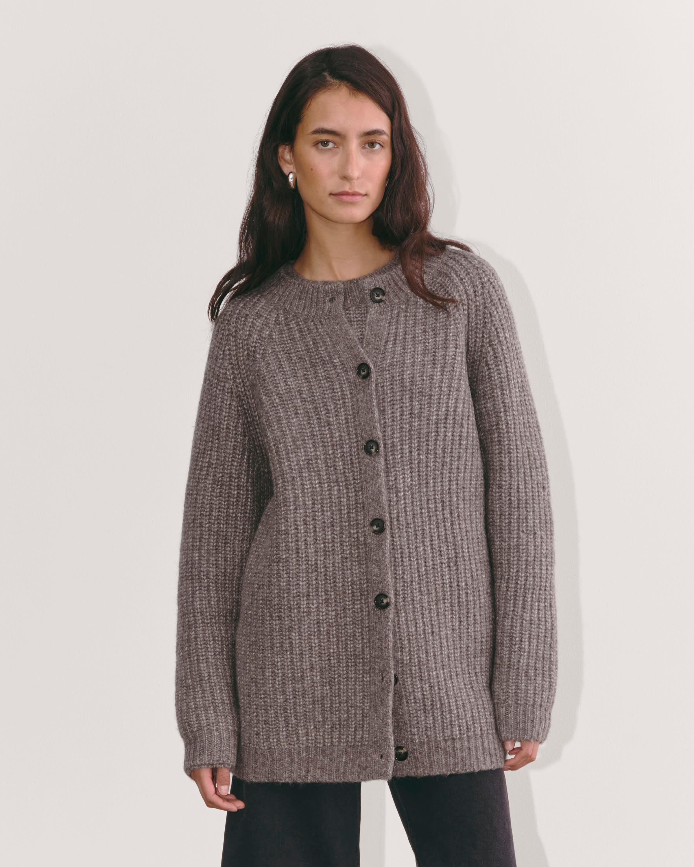 Womens Fisherman Cardigan in Cloud by Everlane Product Image