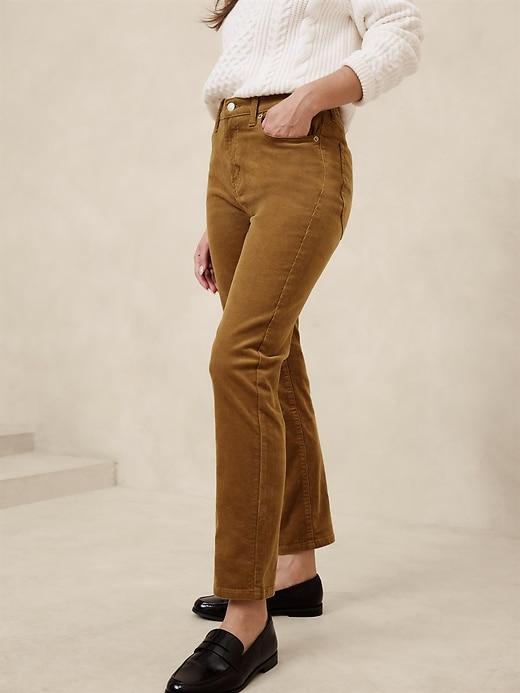 High-Rise Slim Corduroy Pant Product Image