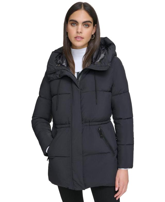 Calvin Klein Womens Hooded Anorak Puffer Coat Product Image