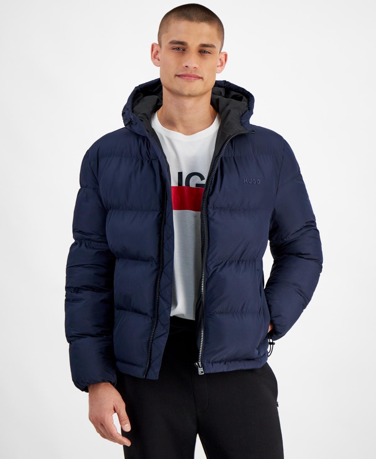 Hugo by Hugo Boss Mens Beazly2436 Slim-Fit Quilted Full-Zip Hooded Puffer Jacket Product Image