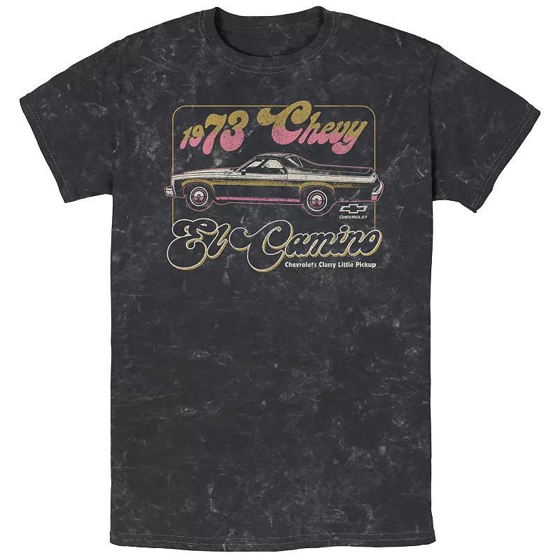 Mens Chevy 1973 El Camino Mineral Wash Graphic Tee Product Image