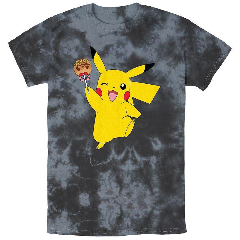 Mens Pokmon Pikachu Sweet Caramel Apple Bombard Wash Tee Product Image