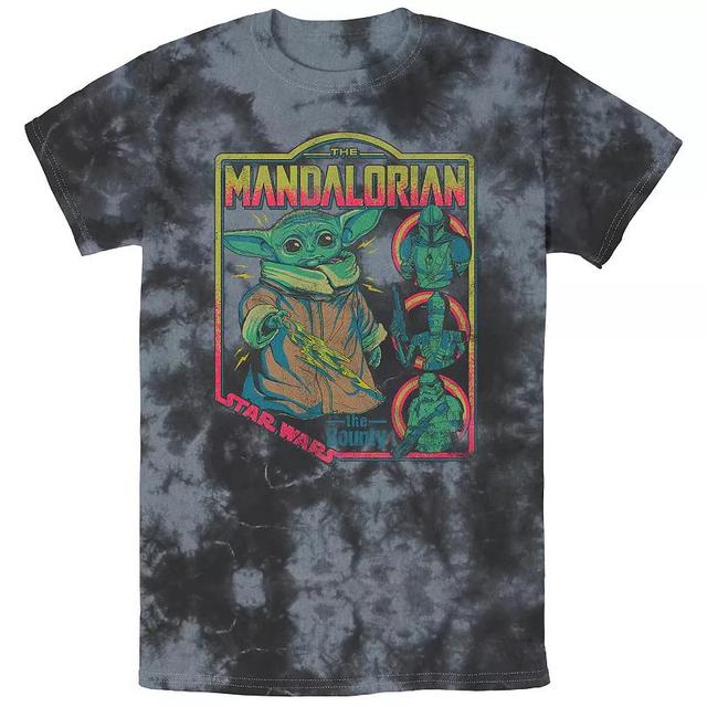 Mens Star Wars The Mandalorian The Child Bounty Comic Cover Bombard Wash Graphic Tee Grey Product Image