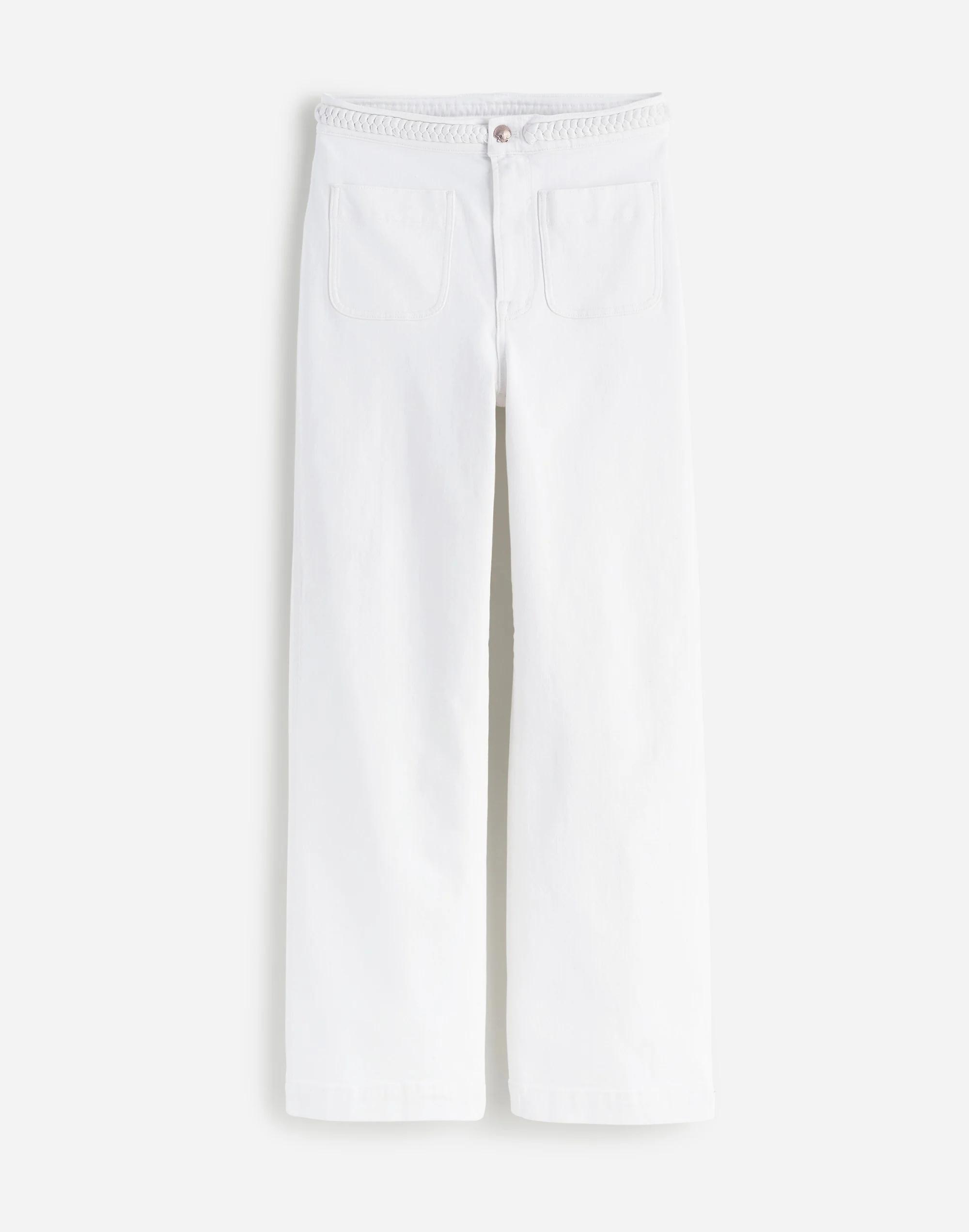 Madewell x Lisa Says Gah! The Plus Perfect Vintage Wide-Leg Crop Jean in Eyelet White Product Image