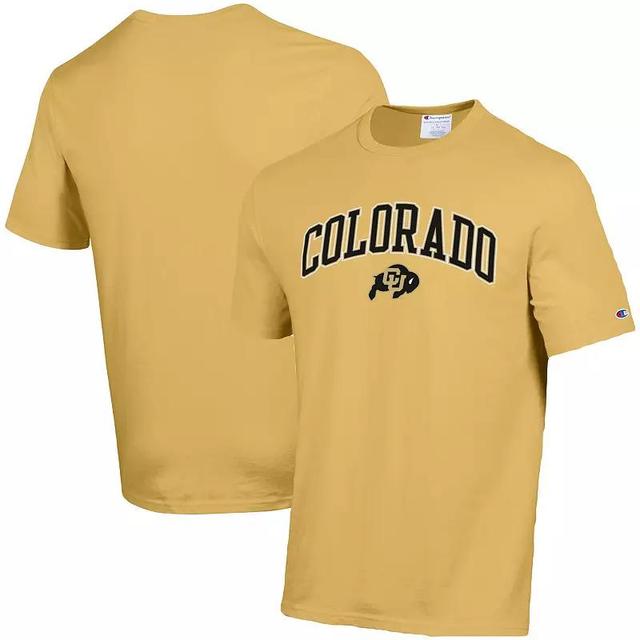 Champion Mens Gold Colorado Buffaloes Skinny Arch Vintage-like Wash T-Shirt Product Image