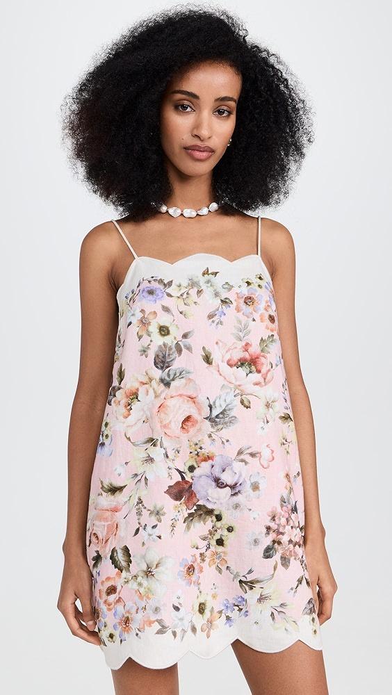 Zimmermann Acacia Scallop Mini Dress | Shopbop Product Image