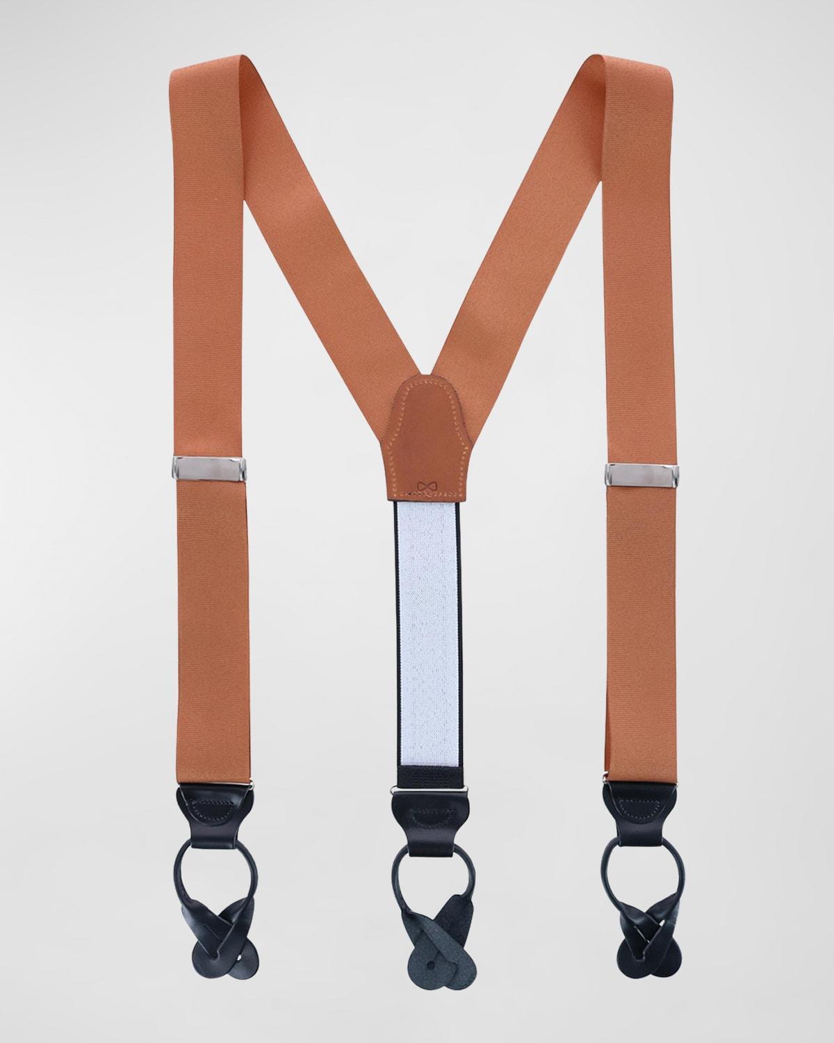 Trafalgar Mens Phoenix 38mm Grosgrain Non Stretch Ribbon Button End Suspenders Product Image