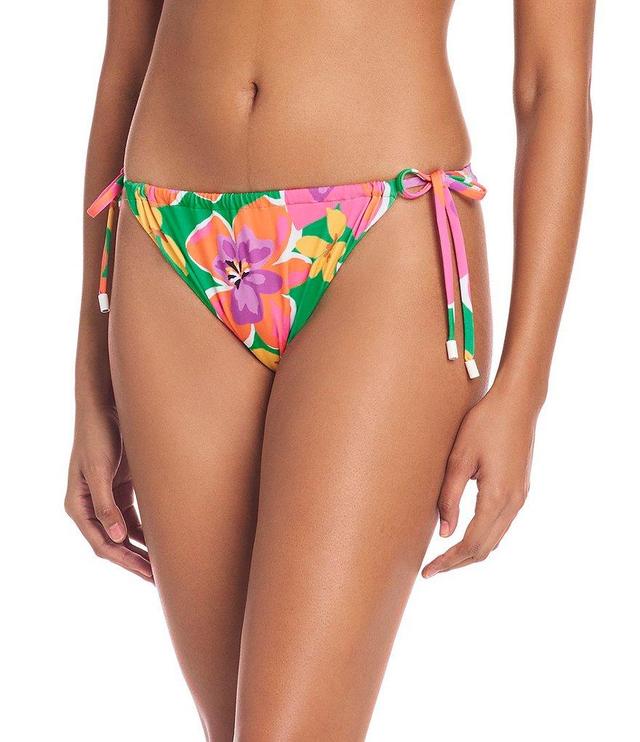 Sanctuary Super Bloom Floral Print Tie Side Hipster Swim Bottom Product Image