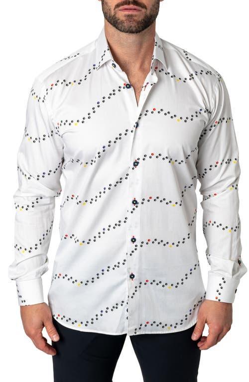 Mens Fibonacci Paw-Print Sport Shirt Product Image