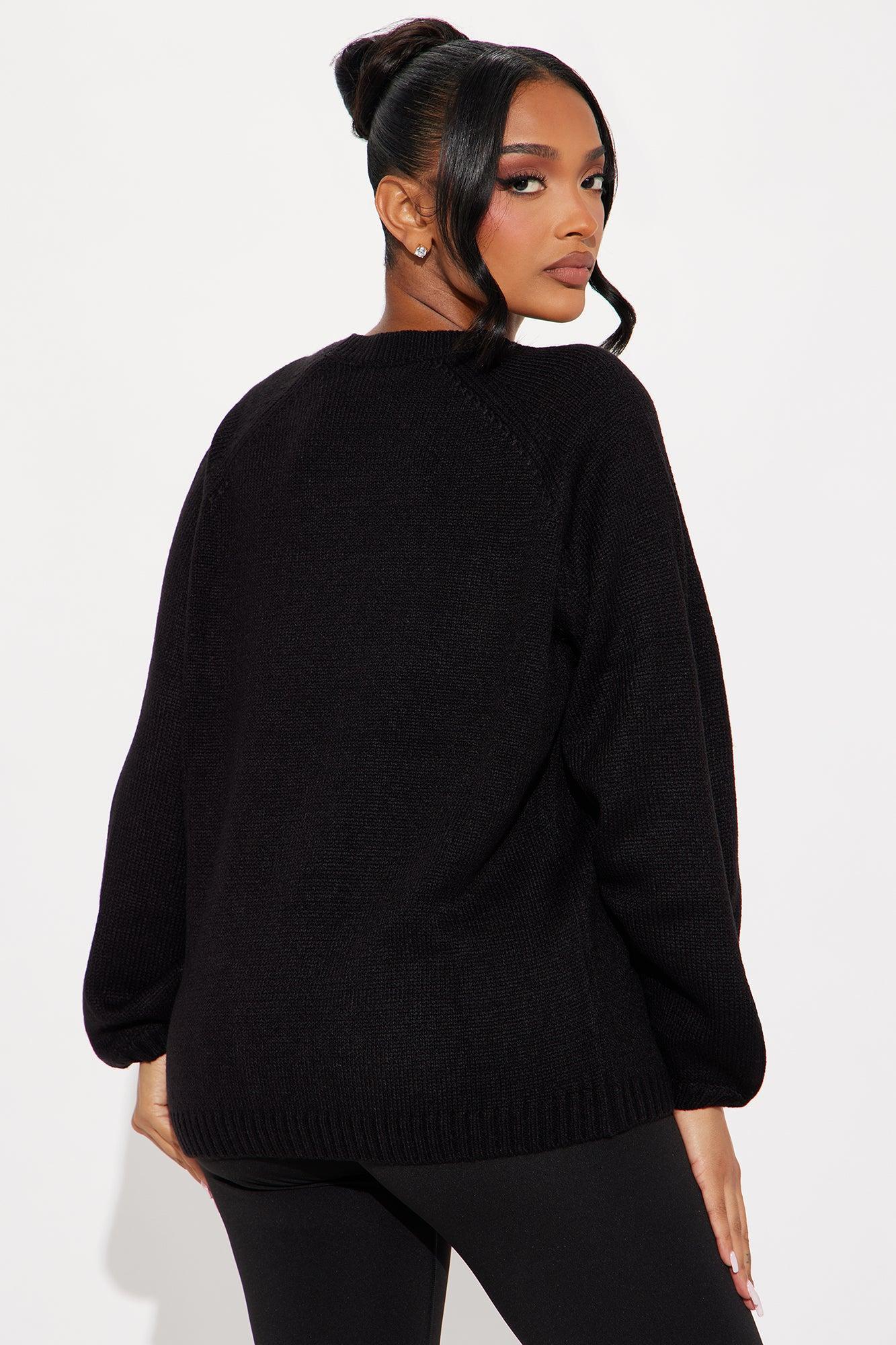 Ski Sweater - Black/White Product Image