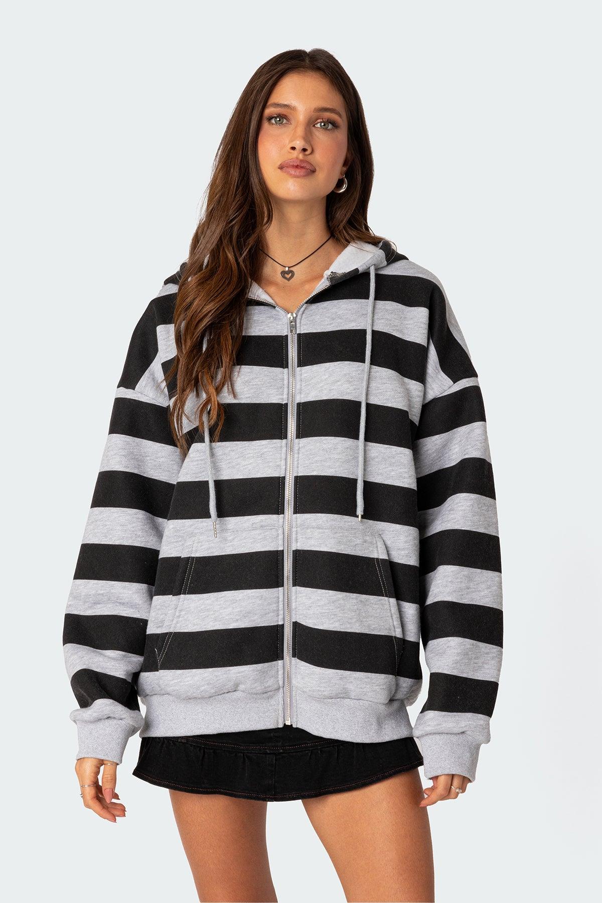 Maritza Oversized Zip Up Hoodie Product Image