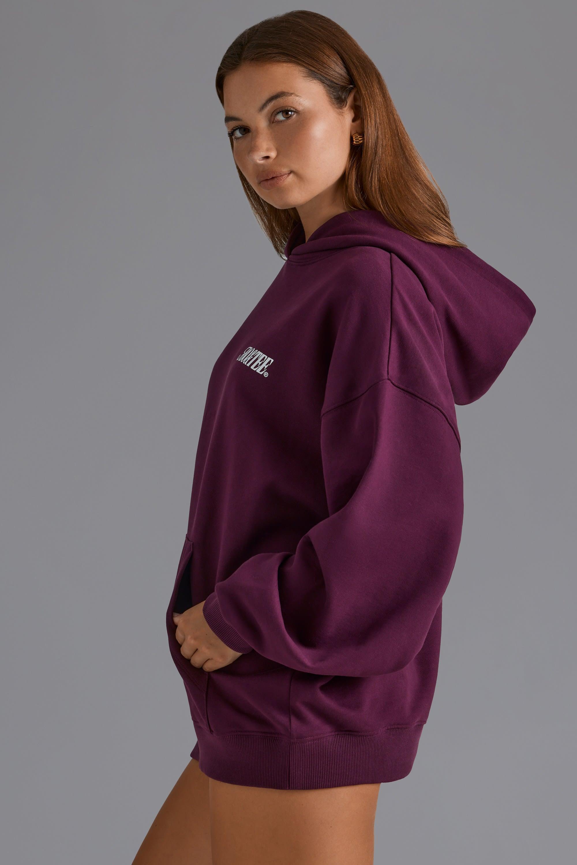 Oversized Hoodie in Grape Product Image