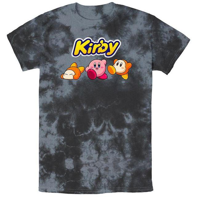 Mens Nintendo Kirby and Friends Bombard Wash Graphic Tee Grey Product Image