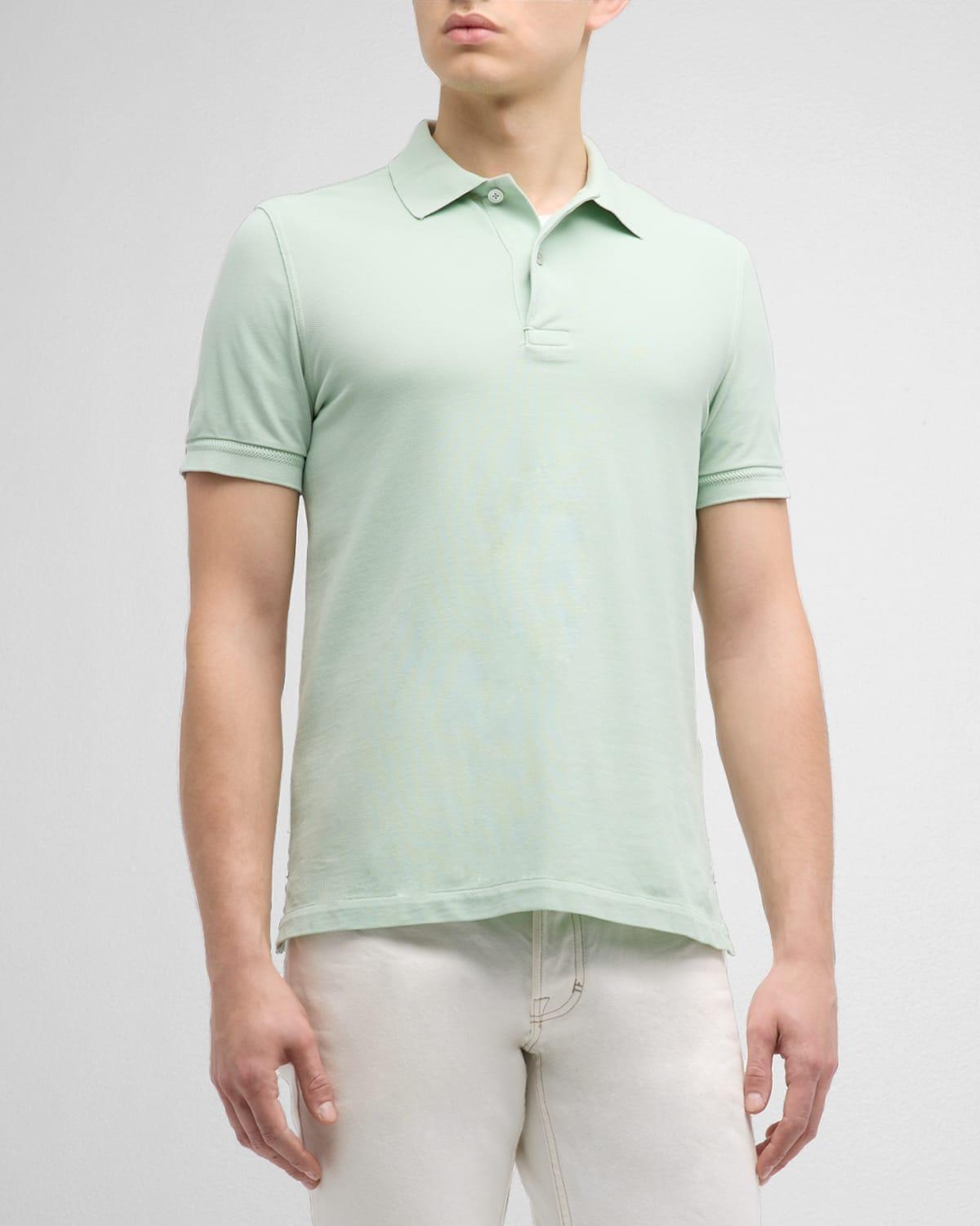 TOM FORD Short Sleeve Cotton Piqu Polo Product Image