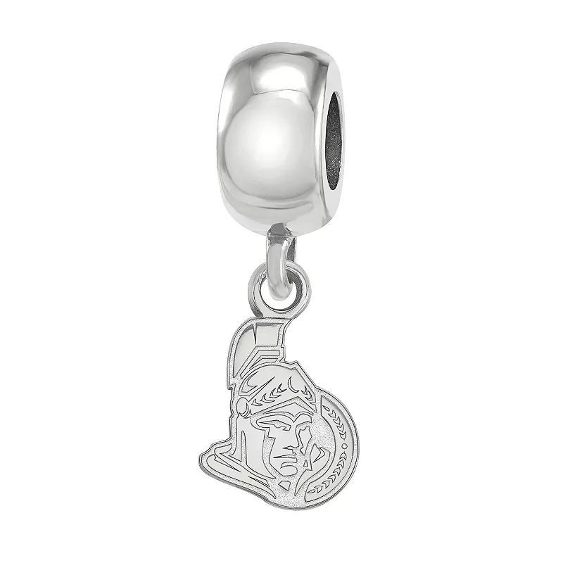 LogoArt Sterling Silver Ottawa Senators Mini Logo Dangle Bead Charm, Womens Product Image