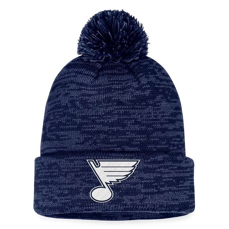 Mens Fanatics Branded St. Louis Blues Fundamental Cuffed Knit Hat with Pom Product Image