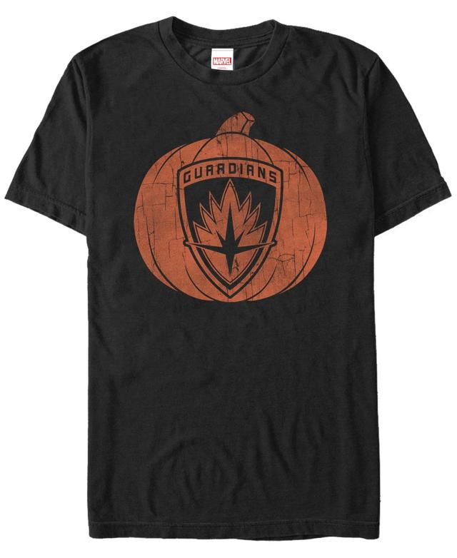 Mens Marvel Guardians Of The Galaxy Symbol Pumpkin Halloween Tee Product Image