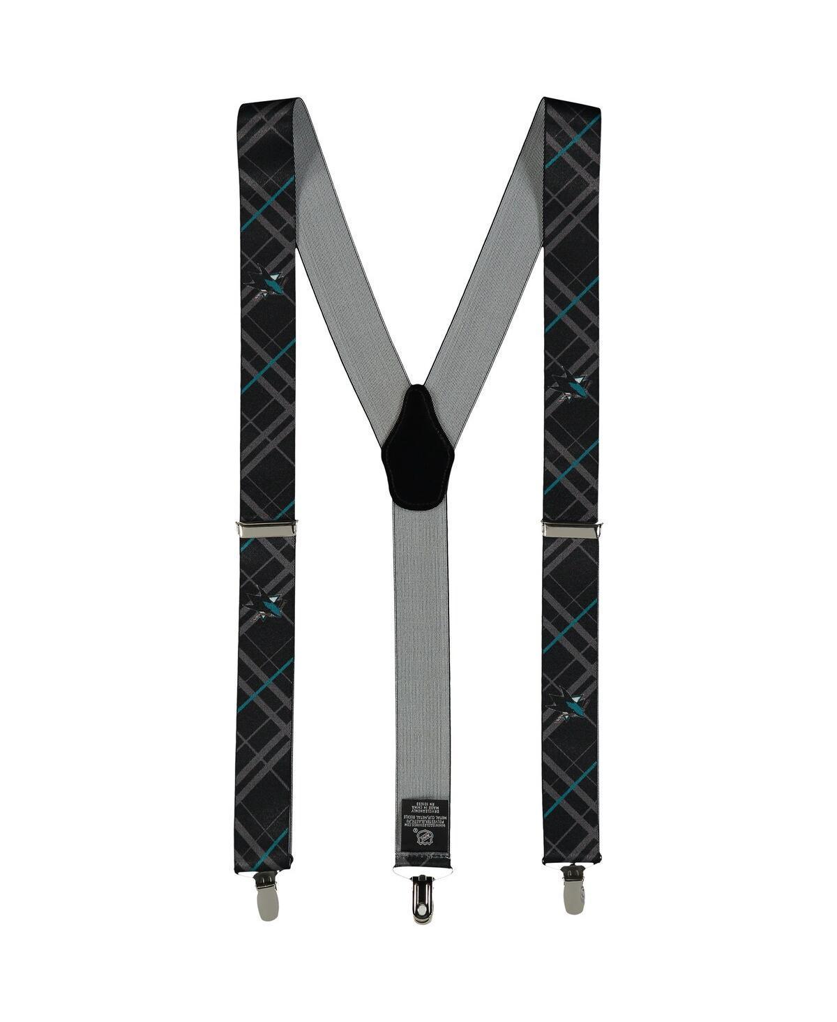 Men's Black San Jose Sharks Suspenders Product Image