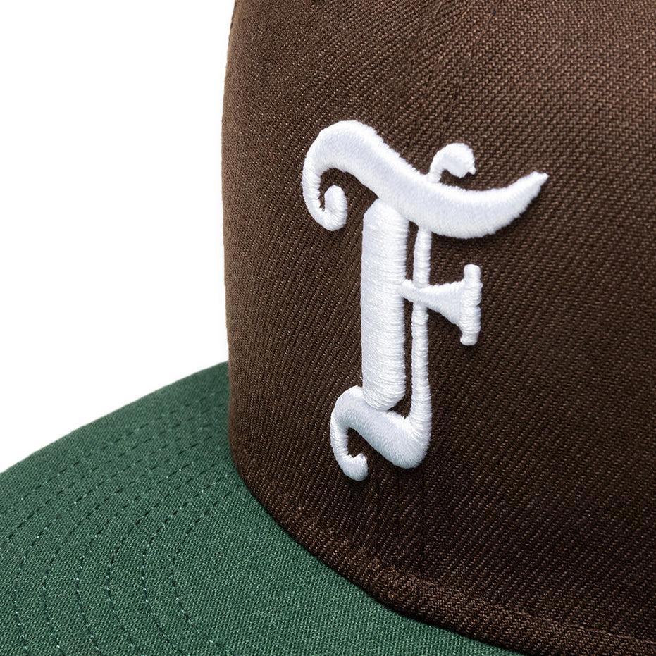 Feature x New Era Old English F Snapback Hat w/ Pin - Walnut/Cilantro Green Male Product Image