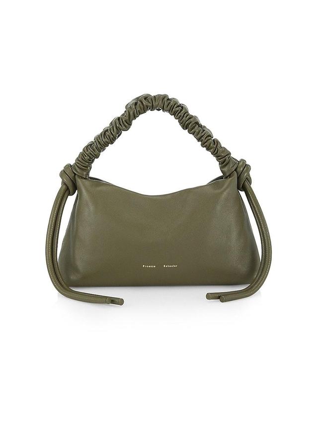 Womens Small Leather Drawstring Top-Handle Bag Product Image