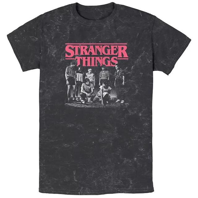 Mens Stranger Things Faded Cast Poster Tee Product Image