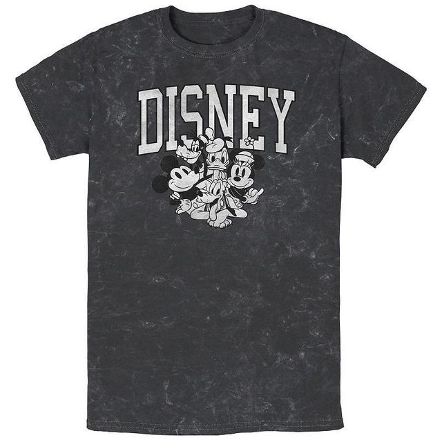 Mens Disney Mickey Mouse Group Bombard Wash Graphic Tee Product Image