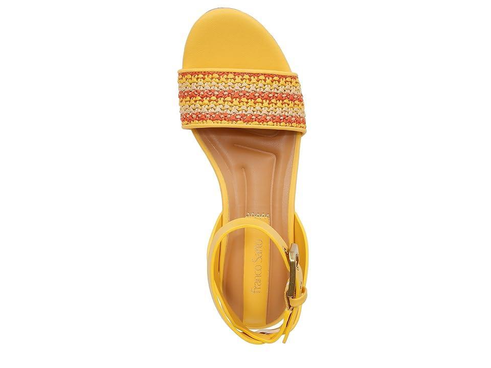 Franco Sarto Presley Platform Wedge Sandal (Yellow Orange Multi) Women's Sandals Product Image