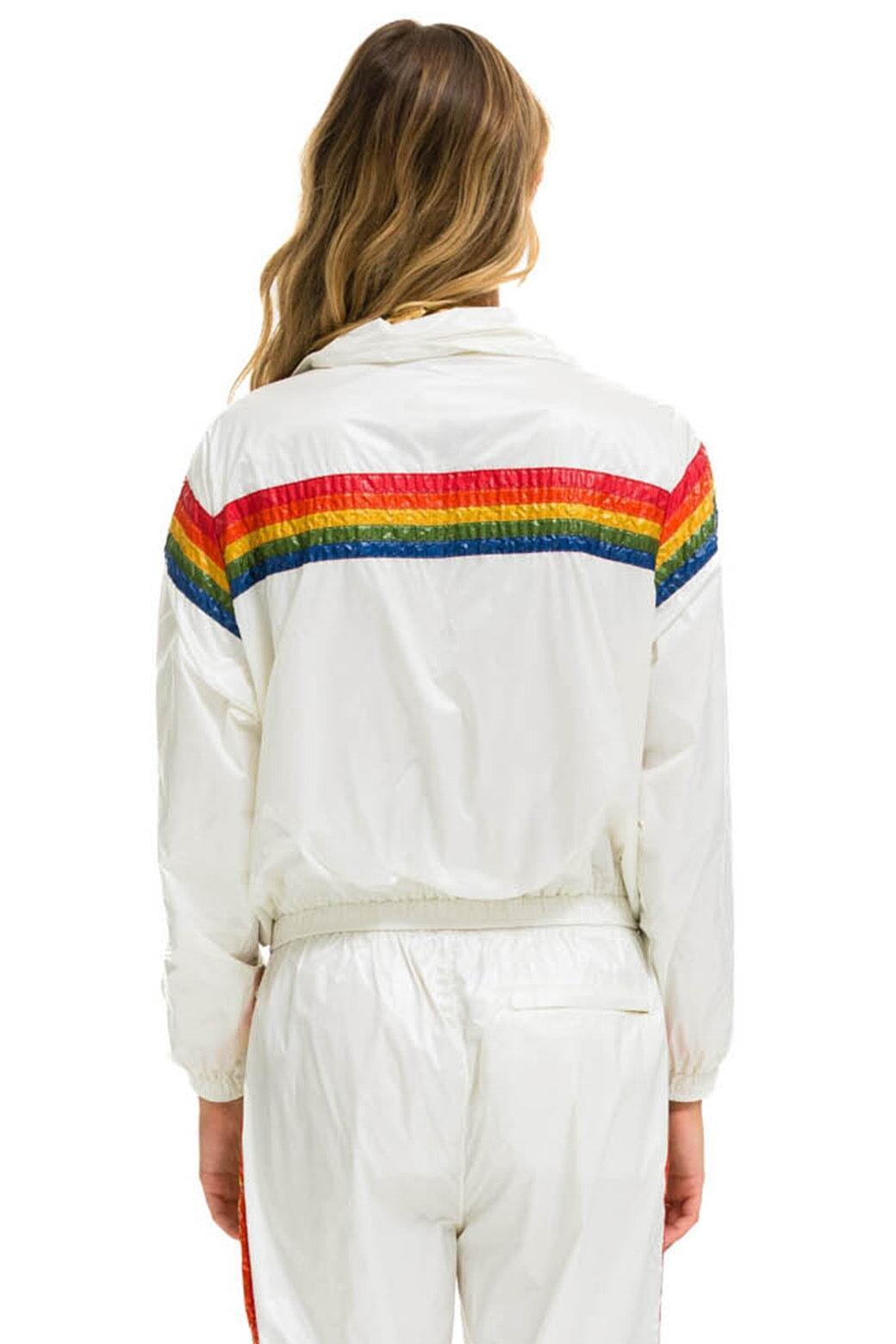 5 STRIPE WINDBREAKER - VINTAGE WHITE Female Product Image