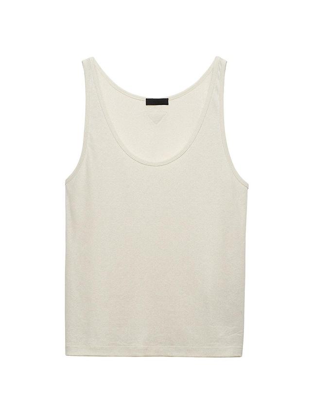 Mens Linen and Cotton Tank Top Product Image