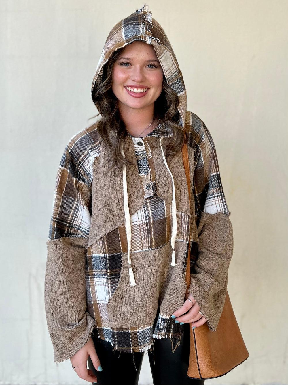 Self Care Saturday Plaid Pullover* Product Image