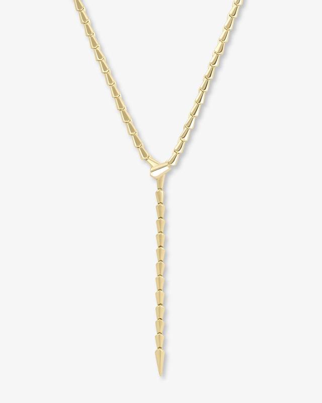 Serpent Lariat Necklace - Gold Product Image