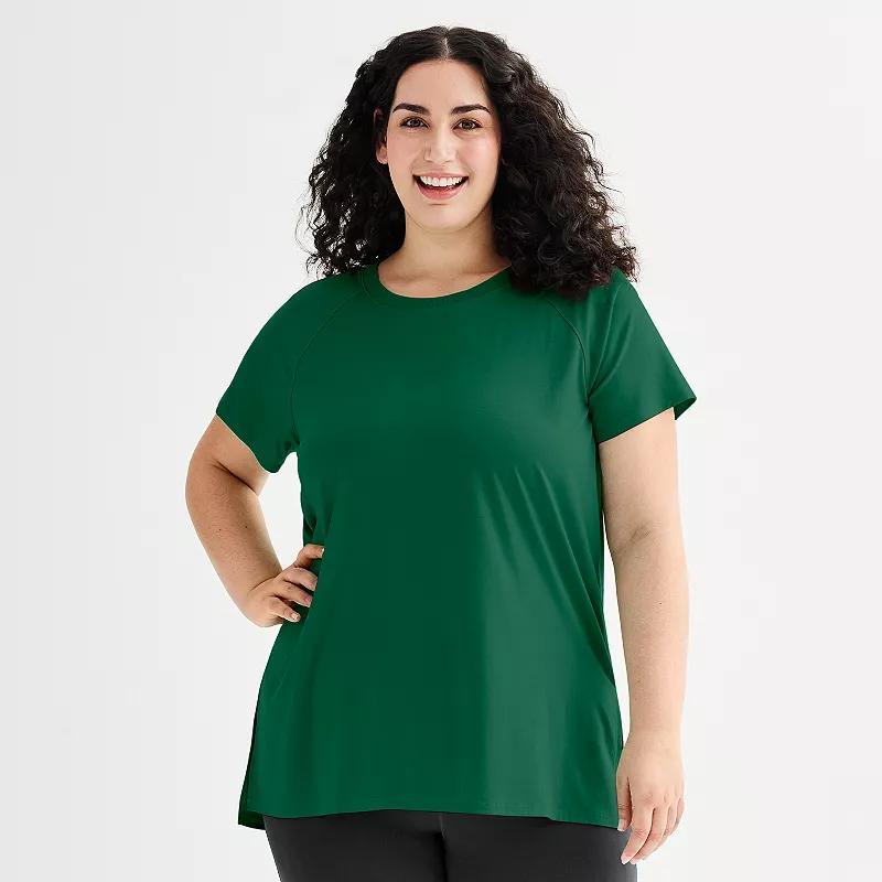 Plus Size Tek Gear Short Sleeve Tunic Tee, Womens Product Image