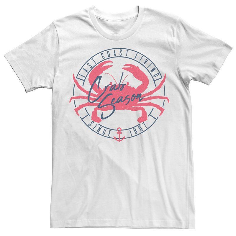 Big & Tall East Coast Living Crab Season Circle Tee, Mens Product Image